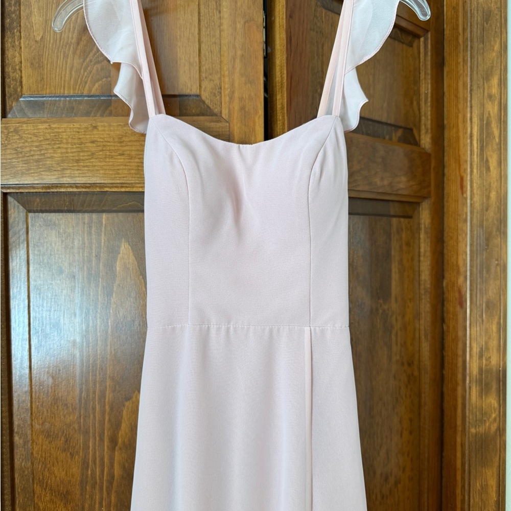 Mauve/blush pink gown/bridesmaid dress - Picture 2 of 8